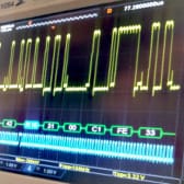 Oscilloscope trace for sensors